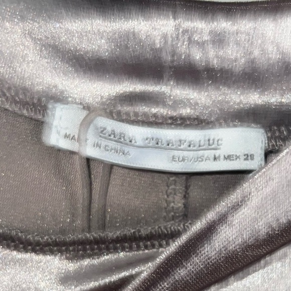 Zara Velvet Dress (brownish silver) - Picture 3 of 5